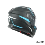 Шлем модуляр HETOSHI FF935 Shogun цв.Черно-сине-белый  р.L