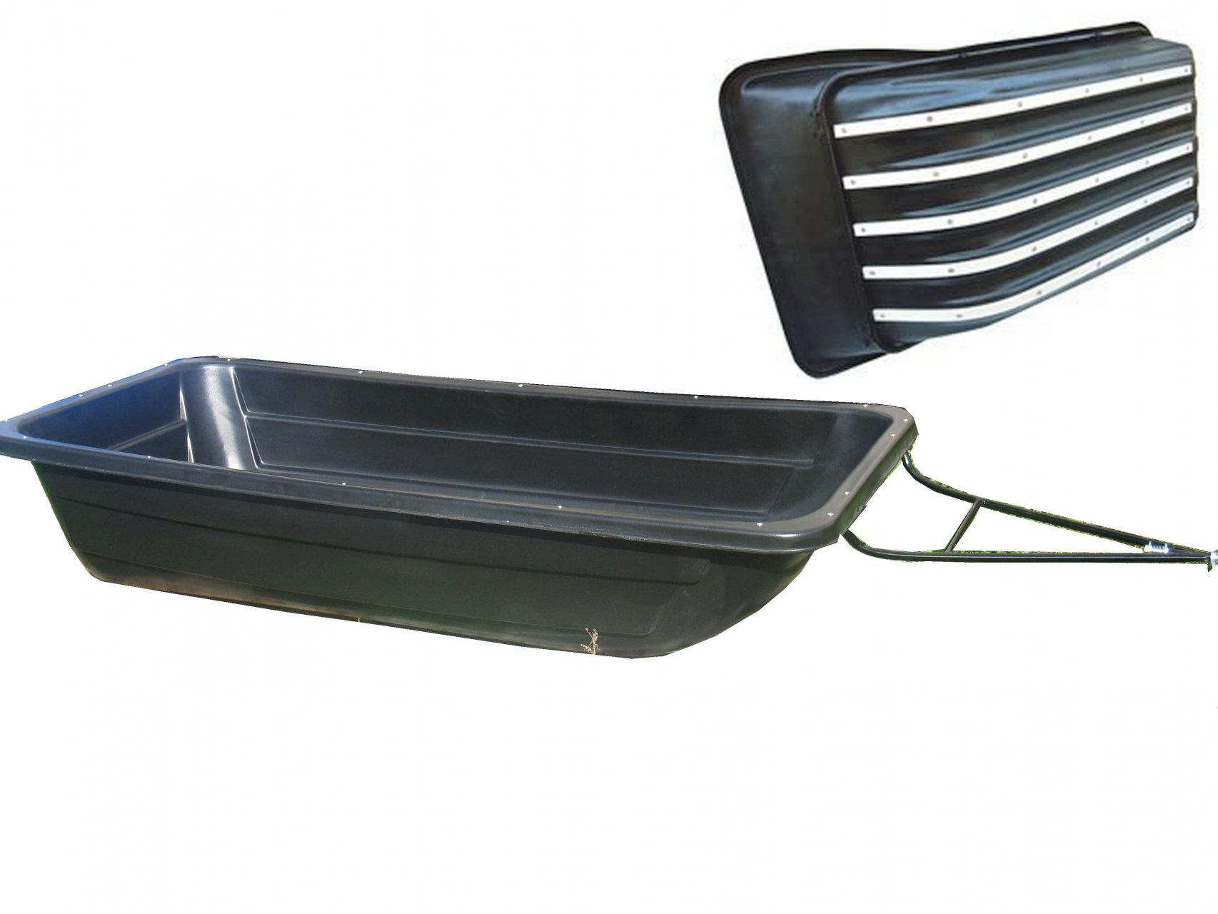 Сани-волокуши 1900 с накладками ПРЕМИУМ 1900х900х300