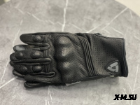 Перчатки взрослые REVIT XD2-56 с перфорацией цв. Черный р. S