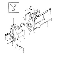 Кронштейн транца 2-Х ТАКТНОГО ПЛМ MERCURY 90 Серийный номер от 9589039 до 9793576