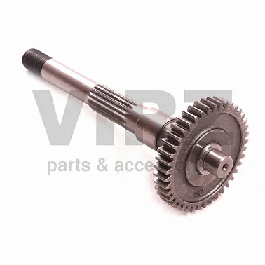 Вал редуктора ведомый 1E50QMB (L=190mm) с шестерней (41T)